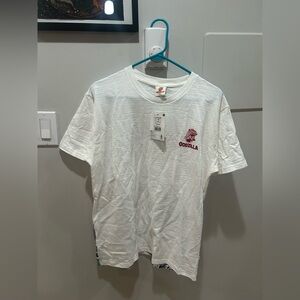 New Godzilla t-shirt XL Toho terrible lizard Japan tsunami wave crashing monster